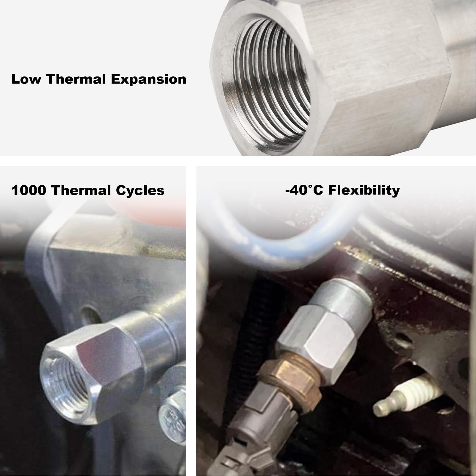 Joytrace LS-swap coolant port adapter installed on Gen III/IV head