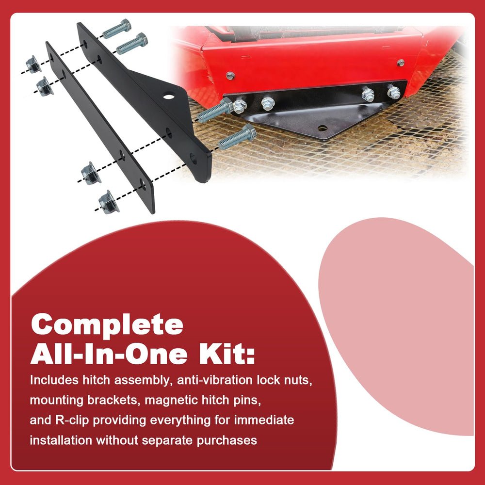Joytrace multi-attachment versatility enabling towing carts and sprayers