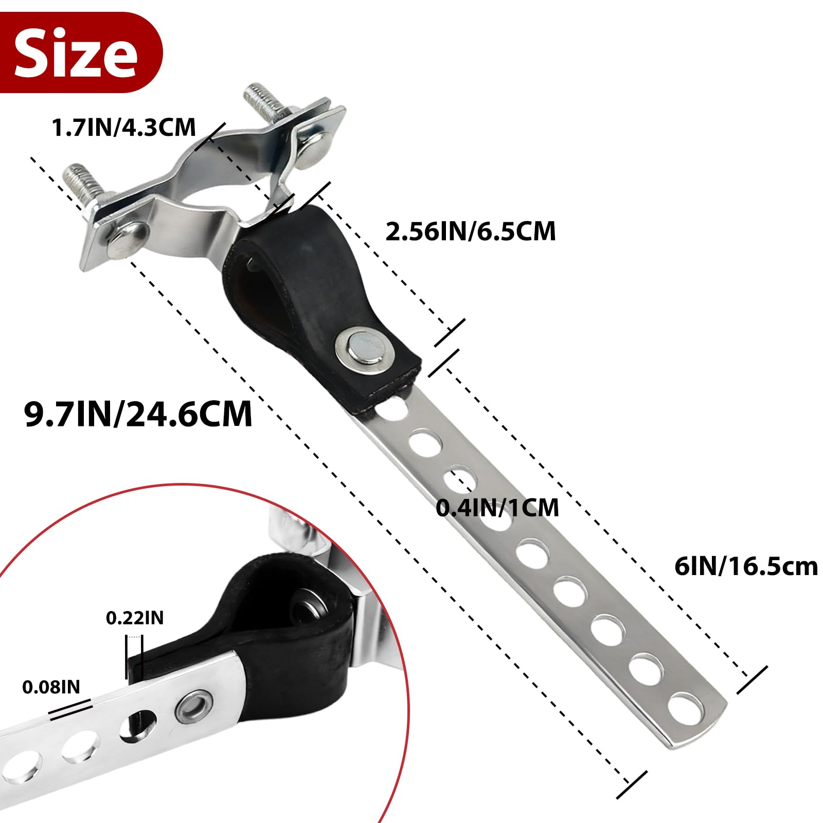 Joytrace silver finish bracket adds durability and corrosion resistance for outdoor use