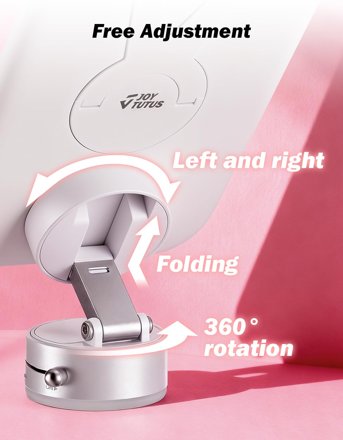 Joytutus 360-degree rotation helps find the perfect viewing angle.