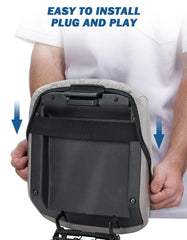 Leather-textured JOYTUTUS armrest cover close-up highlighting comfort.