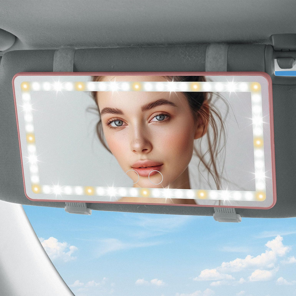 JOYTUTUS car sun visor vanity mirror for quick on the go makeup touch ups