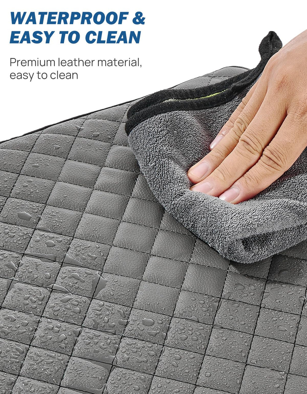 JOYTUTUS center console cover anti-slip elastic bands secure fit