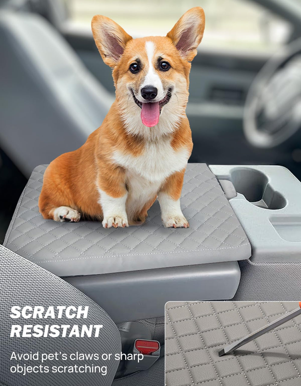 JOYTUTUS armrest cover enhances comfort during long drives.