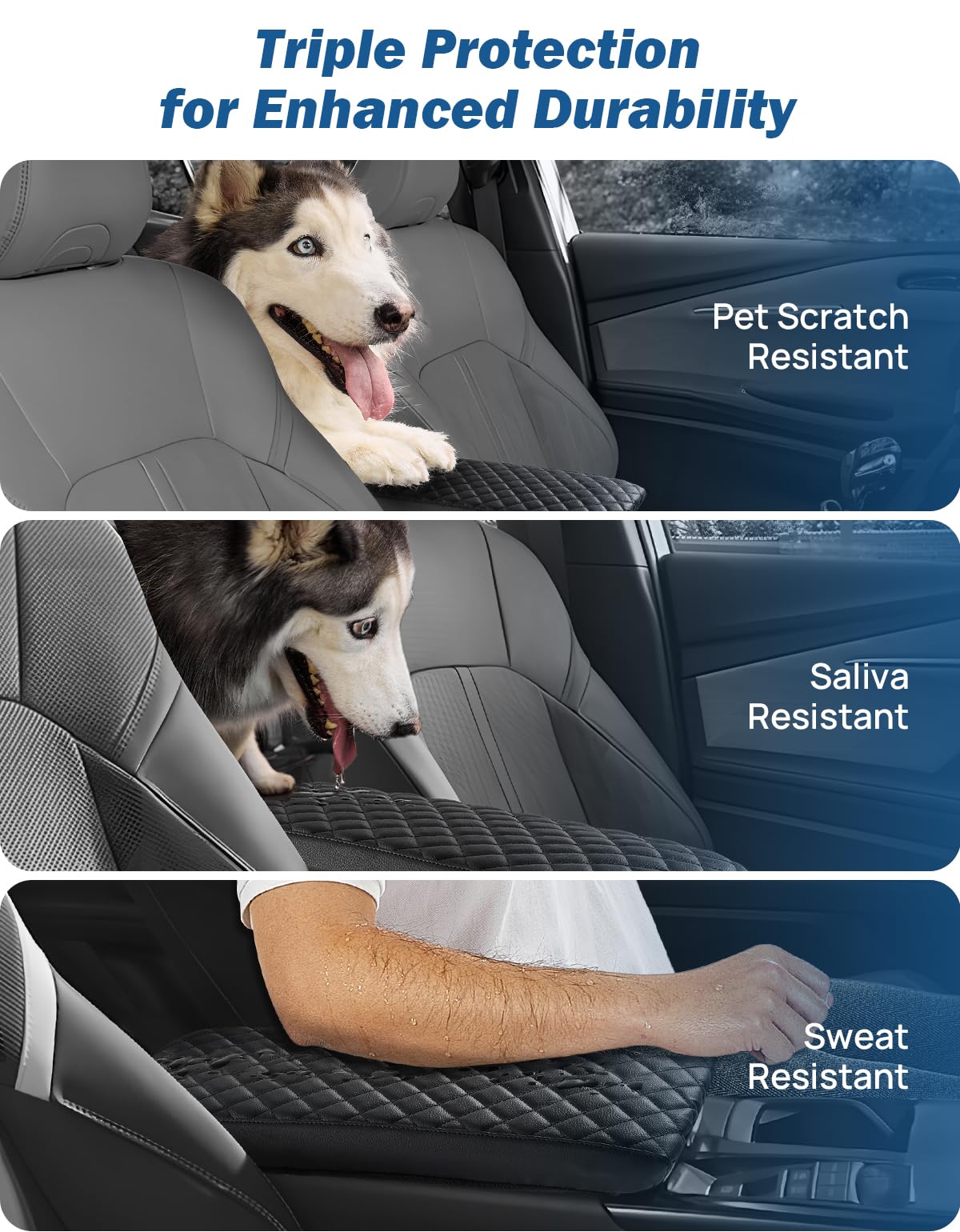 JOYTUTUS Camry center console cover elastic bands ensure secure, non-slip placement