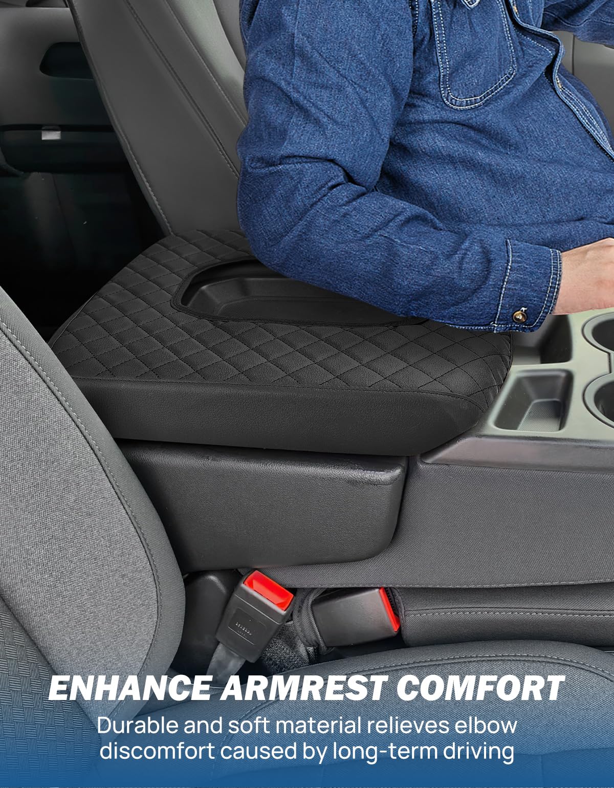 JOYTUTUS center console cover elastic bands keep cover secure during rides