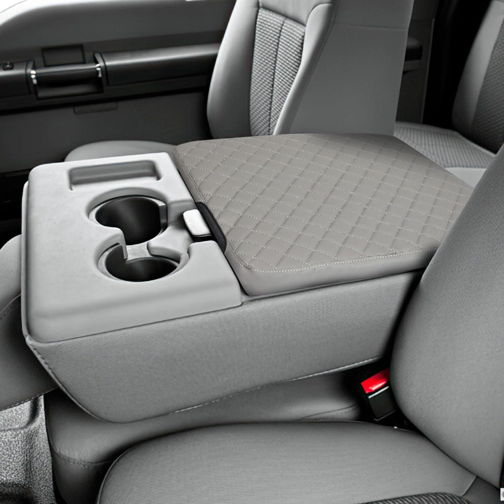 JOYTUTUS center console cover for Ford trucks with snug fit and scratch protection.