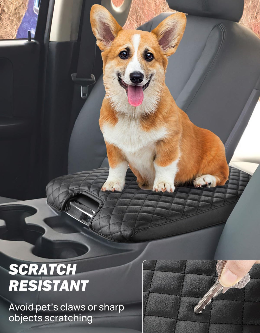 JOYTUTUS easy-install center console cover simplifies setup without tools.