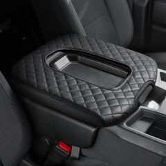JOYTUTUS center console cover leather armrest for Silverado enhances driving comfort