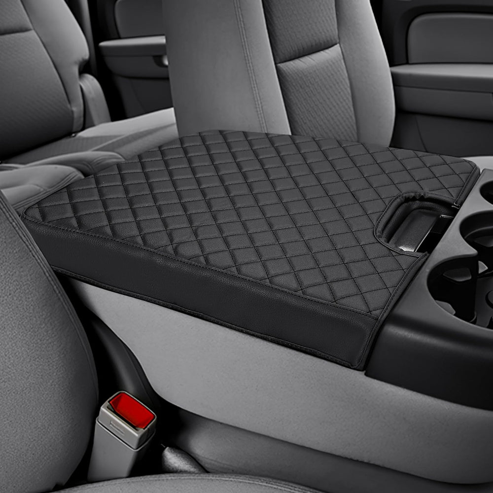 JOYTUTUS center console cover leather texture close-up highlighting premium feel