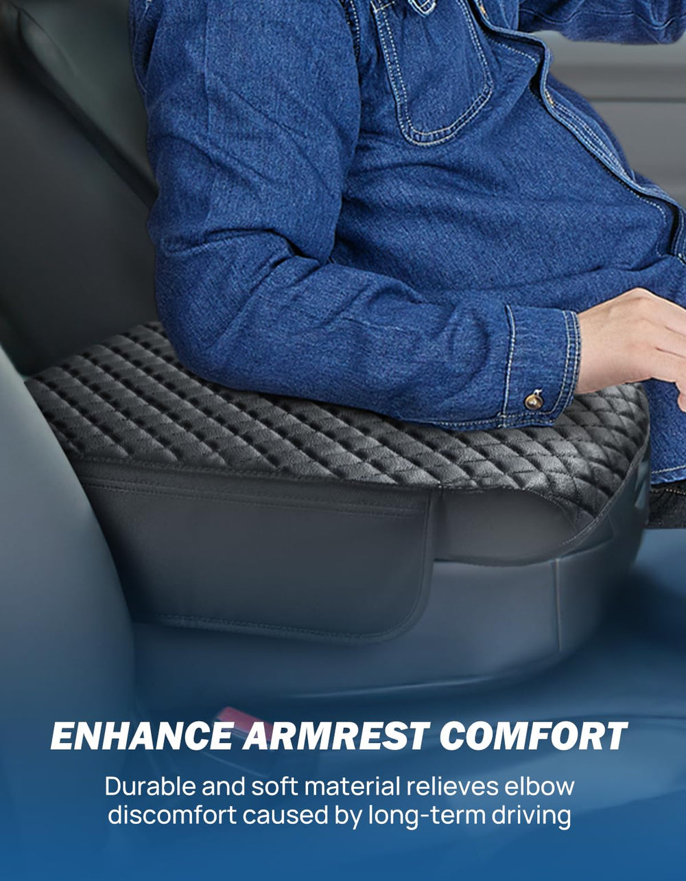 JOYTUTUS center console cover features a no-slip design to stay put even with activity