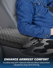 JOYTUTUS center console cover for Ram 2500-3500 Classic top view guards against scratches.