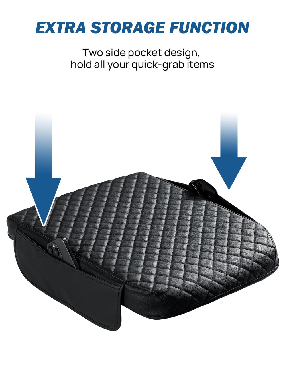 JOYTUTUS Ram console cover with side pockets keeps keys and cards within easy reach