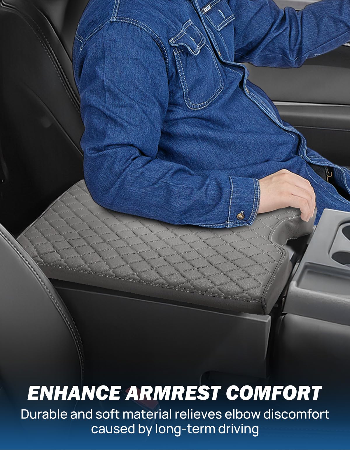 JOYTUTUS center console cover waterproof and dirt-proof surface