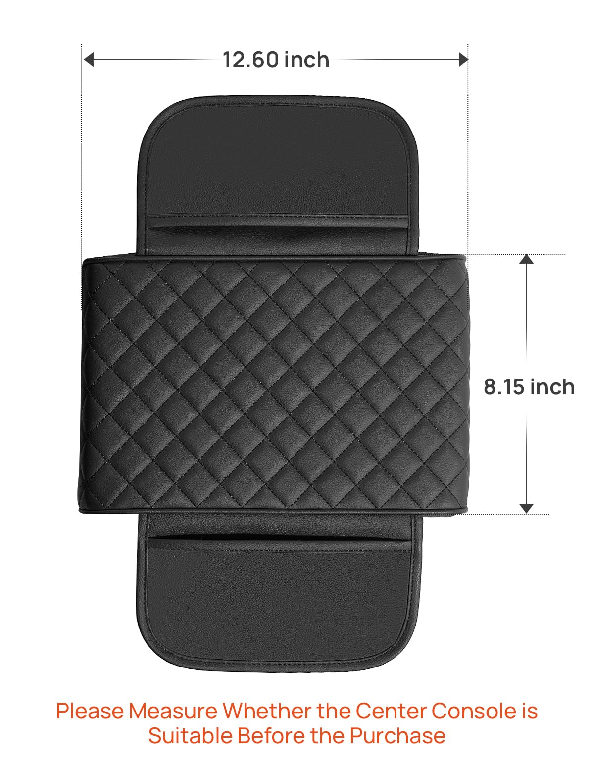 JOYTUTUS center console cover in waterproof leather guards against spills and stains.