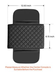 JOYTUTUS center console cover in waterproof leather guards against spills and stains.