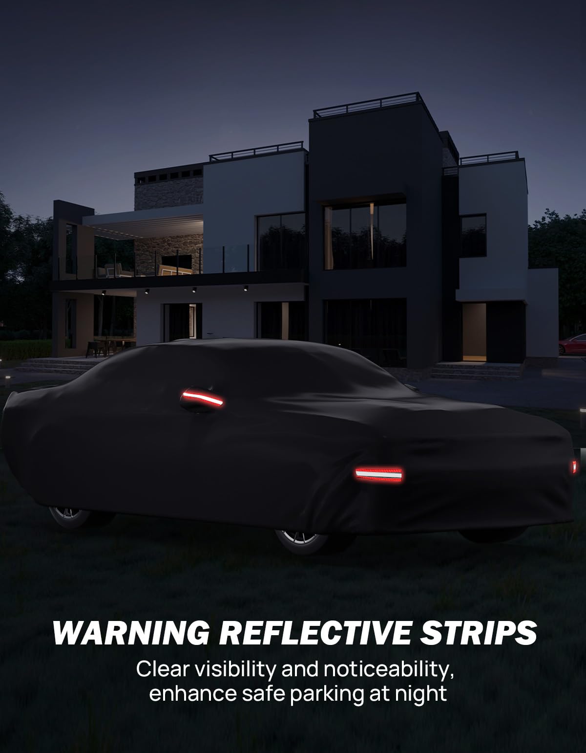 JOYTUTUS Challenger reflective strips enhance night visibility and curbside safety