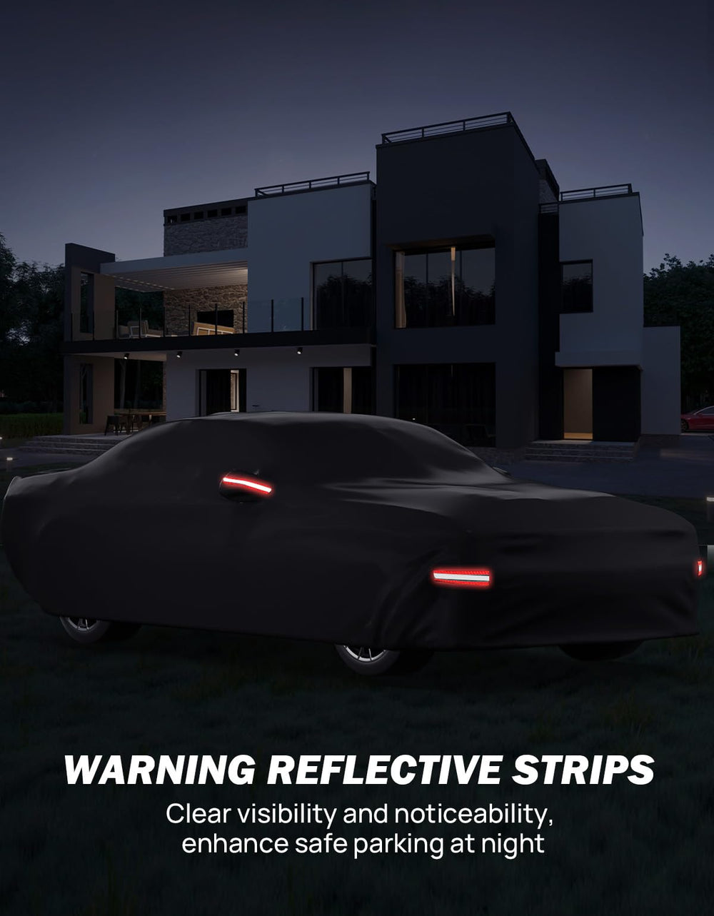 JOYTUTUS Challenger reflective strips enhance night visibility and curbside safety
