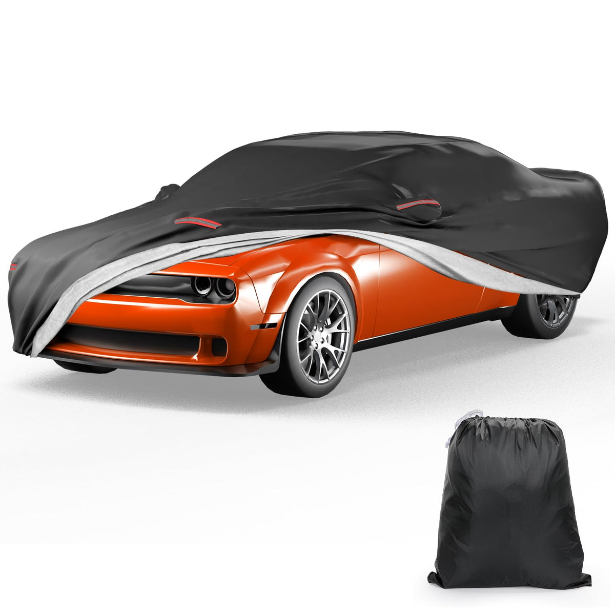 JOYTUTUS Challenger widebody car cover fit protects paint while parked outdoors