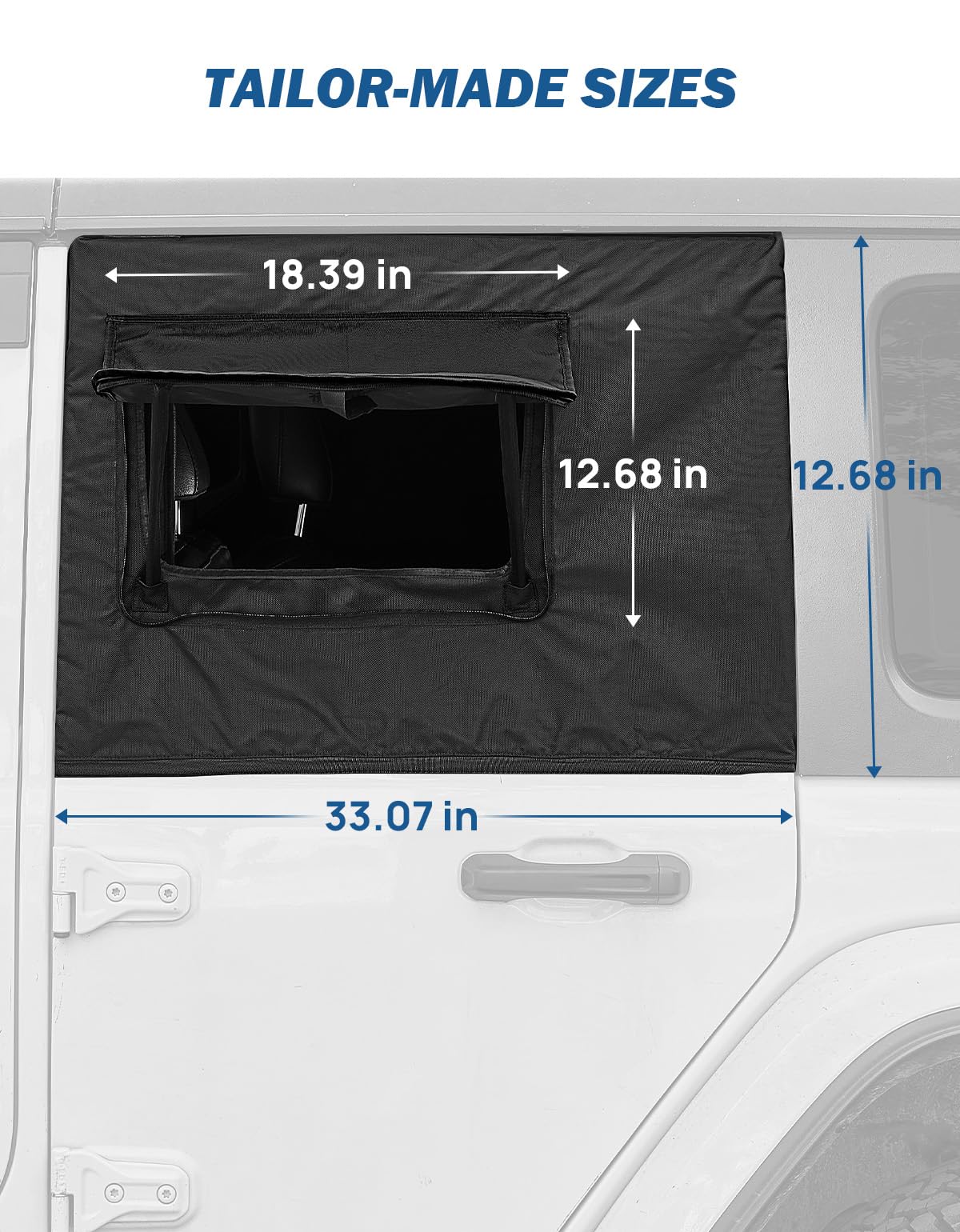 JOYTUTUS compatible with 2007-2026 Wrangler and Gladiator JT four-door models.