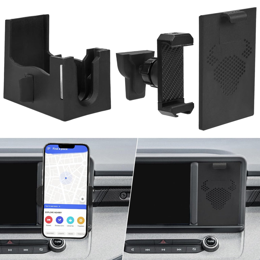 JOYTUTUS Cubby phone mount installed in Ford Maverick dash for quick access