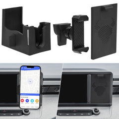 JOYTUTUS Cubby phone mount installed in Ford Maverick dash for quick access
