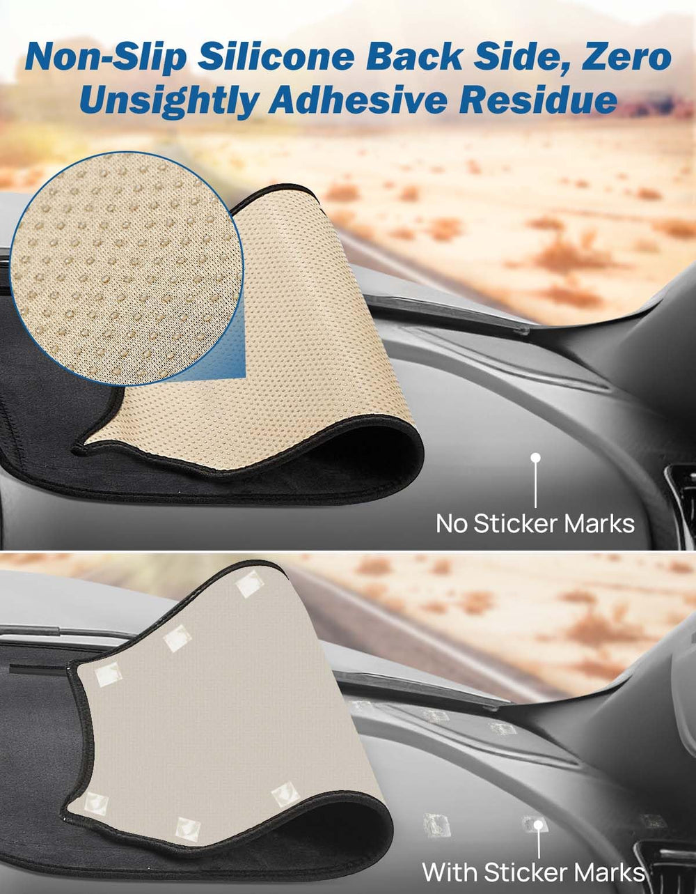 JOYTUTUS dash cover demonstrates wrinkle-free setup on Ram dash.