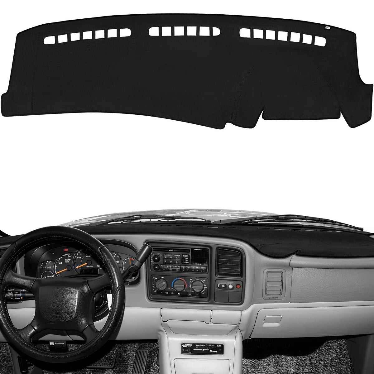 JOYTUTUS dash cover fits Silverado/Sierra 1999-2006, anti-glare and UV protection