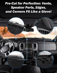 JOYTUTUS UV shield dash cover protects color and interior.