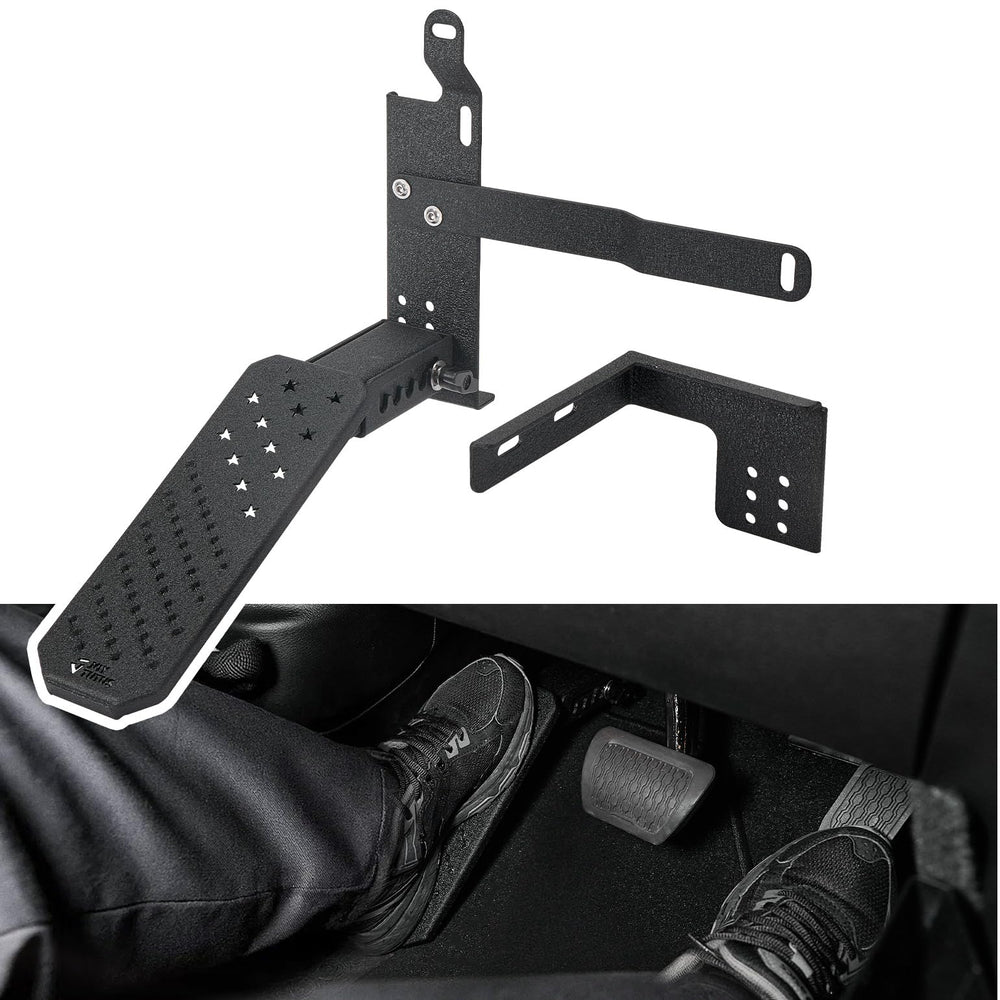 Joytutus dead pedal left kick panel for Wrangler enhances long-drive comfort.