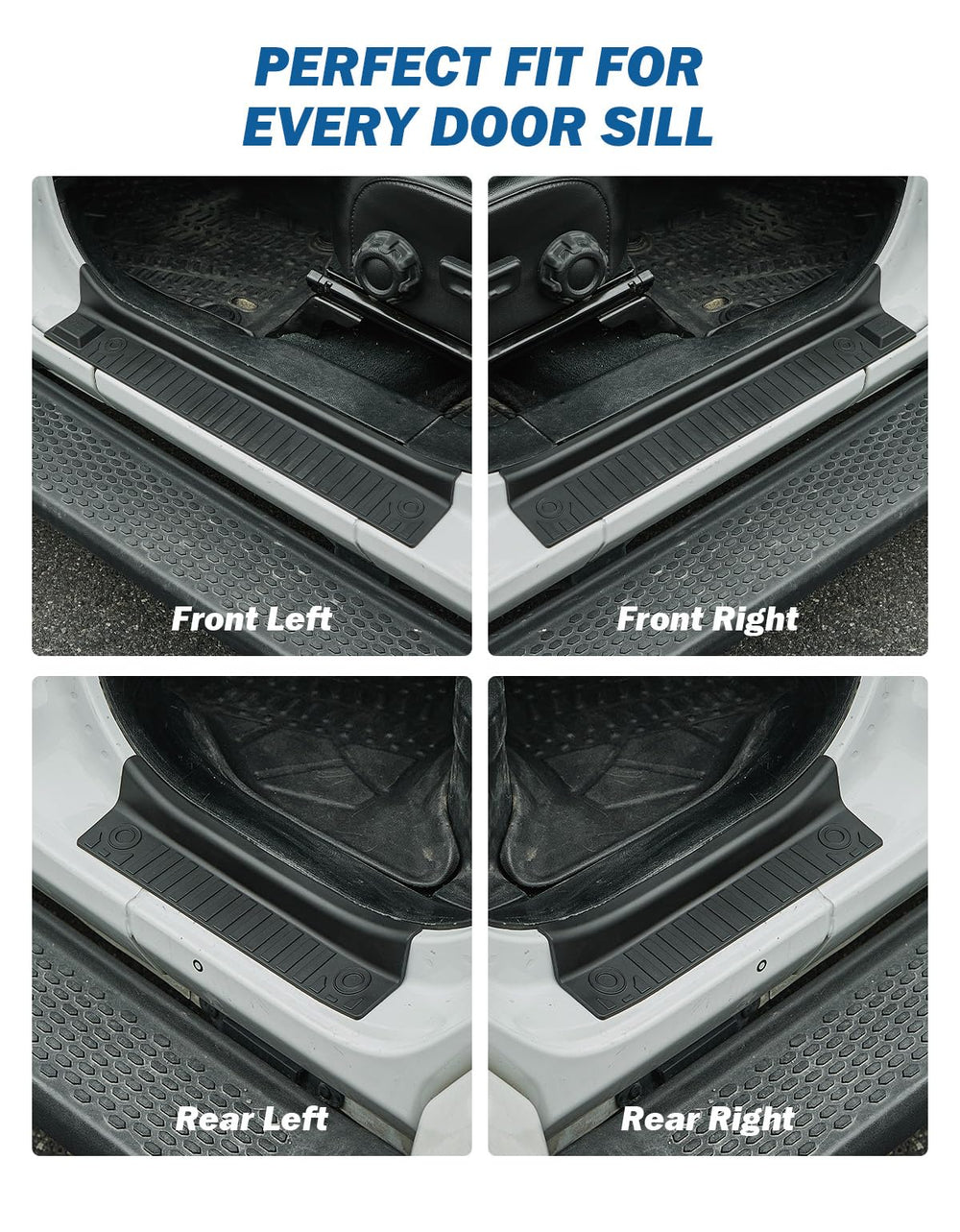 JOY TUTUS rear right door sill guard resists wear when loading cargo after outdoor trips.