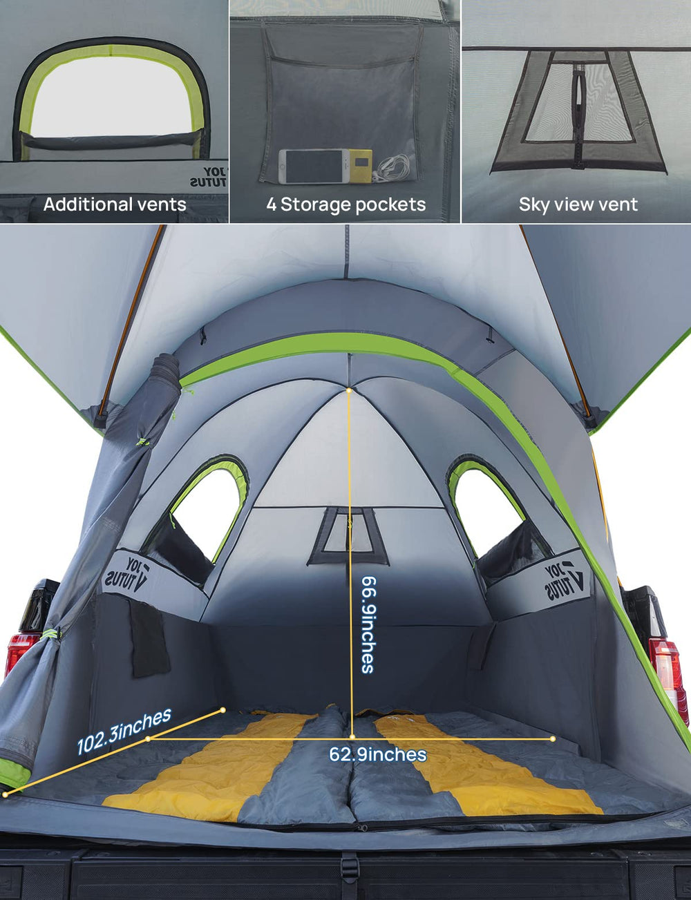 JOYTUTUS double-layer privacy windows for day and night use