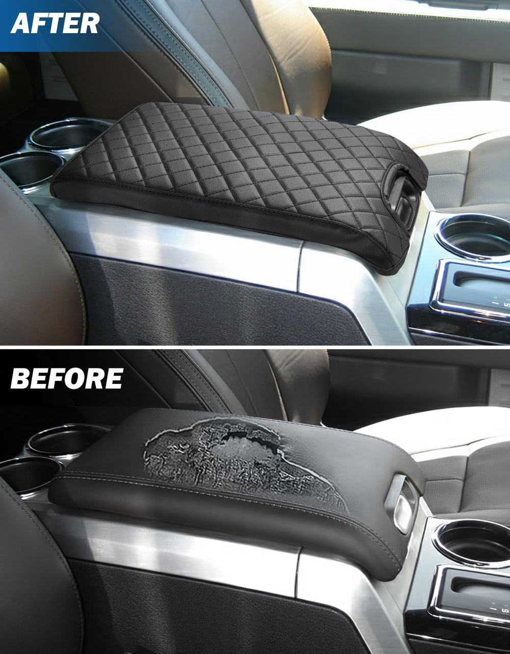Easy to clean Joytutus F-150 console cover after spills