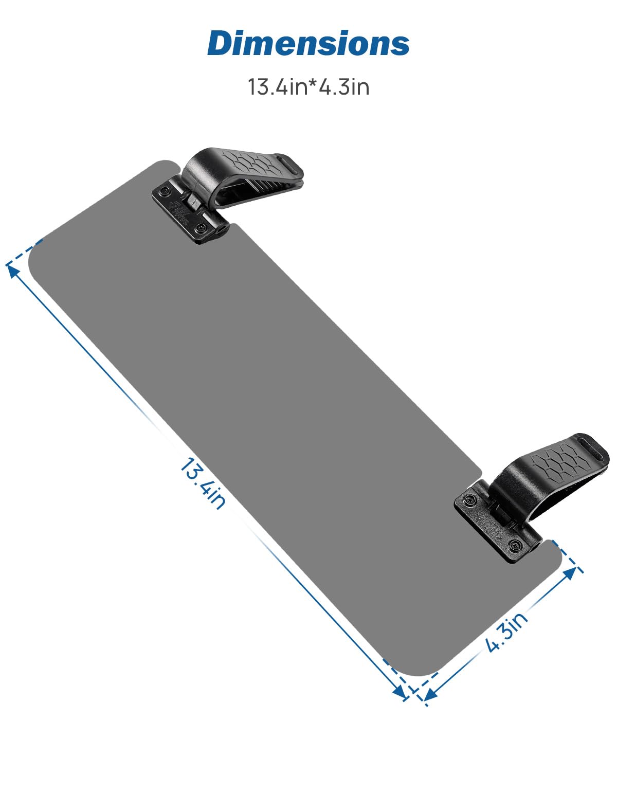 Front-seat compatibility for left or right visors with JOYTUTUS