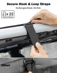 JOYTUTUS Gladiator JT mesh sun shade – installed on vehicle, quick tool-free setup.