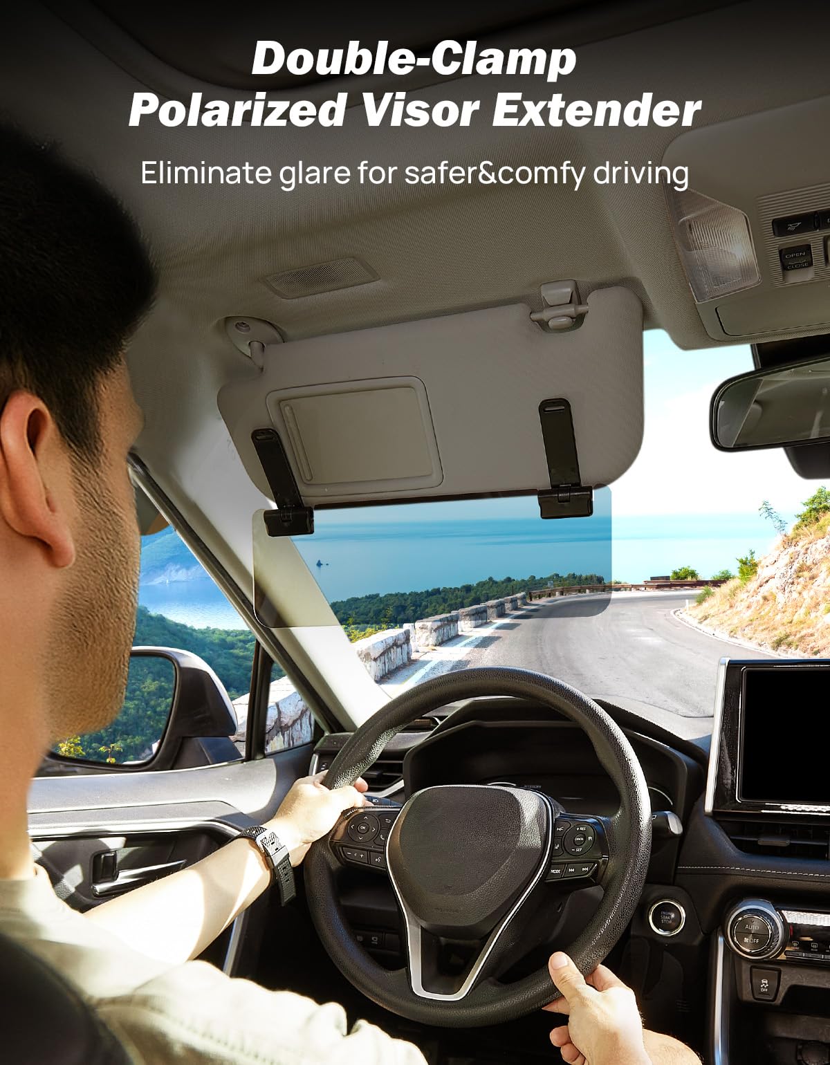 Polarized glare protection for driver and passenger with JOYTUTUS