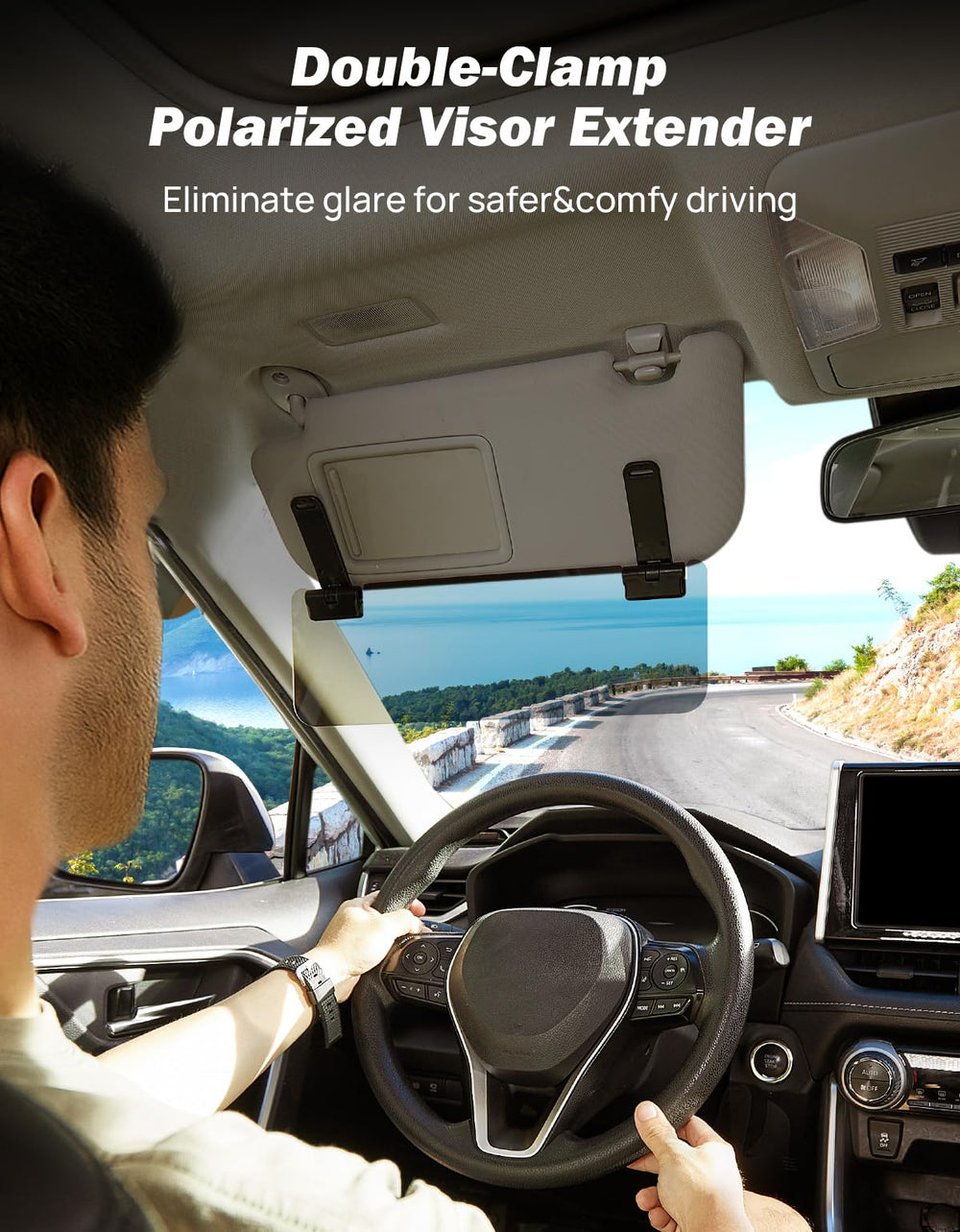 Polarized glare protection for driver and passenger with JOYTUTUS