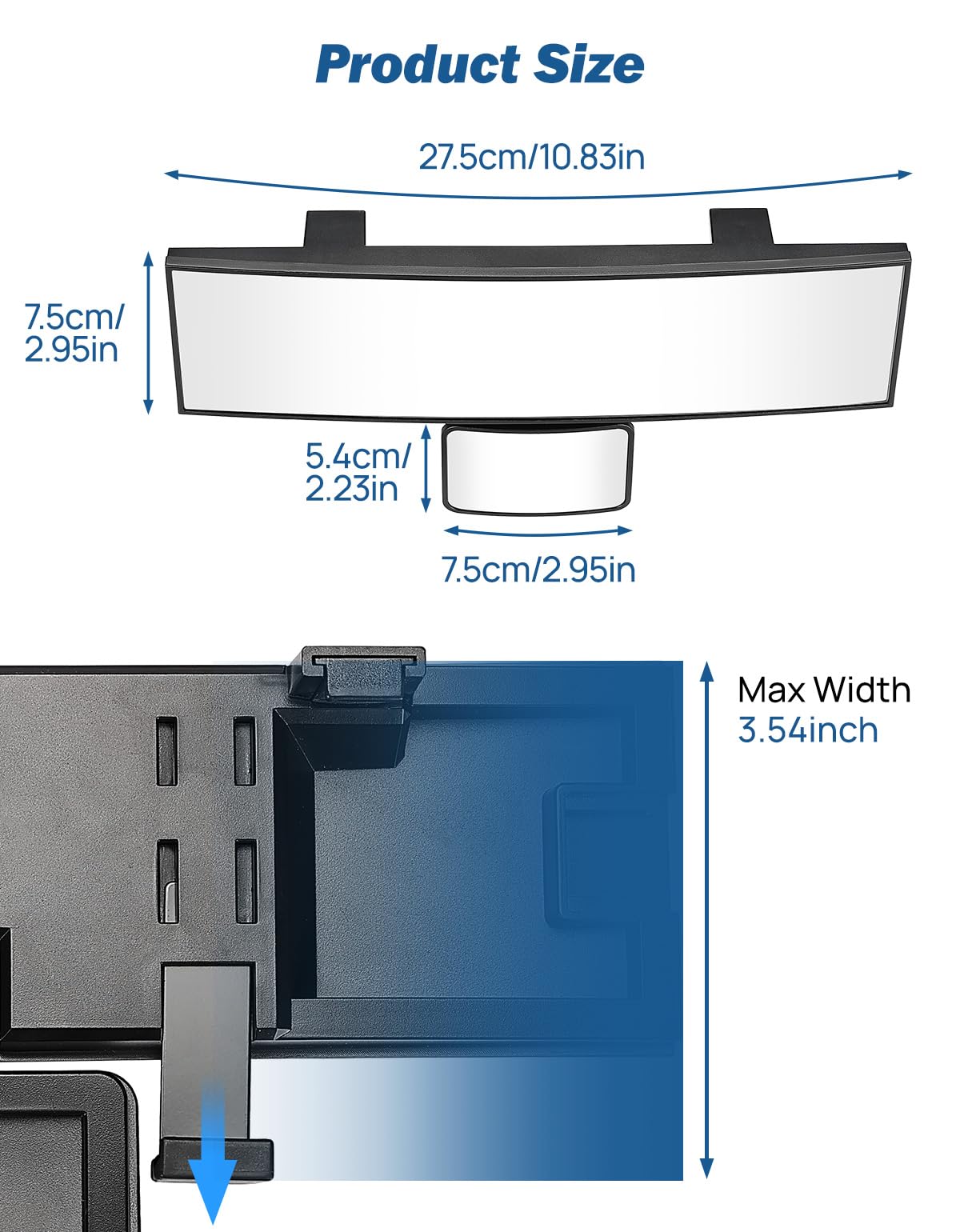 JOYTUTUS high-definition glass delivers clear, distortion-free back reflections