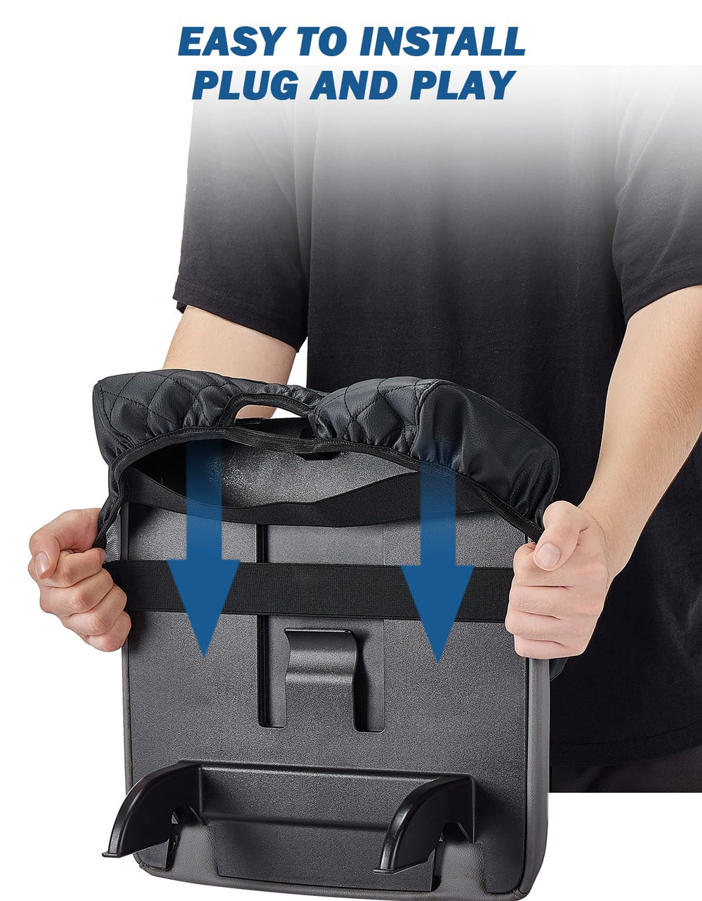 JOYTUTUS leather armrest adds comfort during long drives.