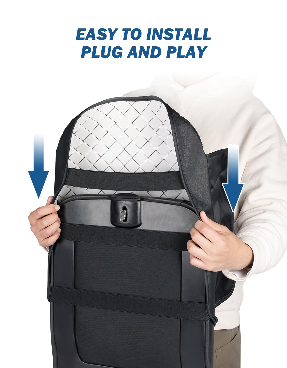 JOYTUTUS leather armrest cover adds comfort and reduces elbow fatigue during long drives