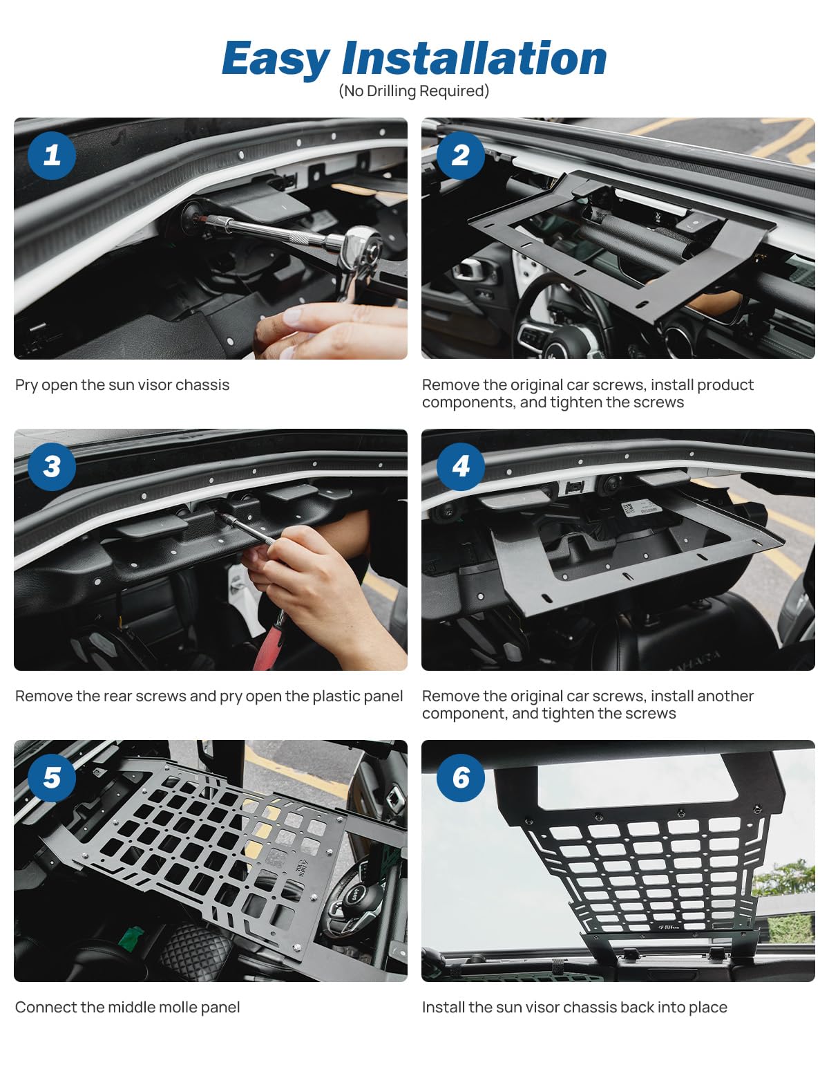 JOYTUTUS 44-pound capacity rack supports essential gear securely on rugged trails.