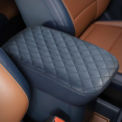 JOYTUTUS center console cover for Ford Maverick in dark blue protects against scratches