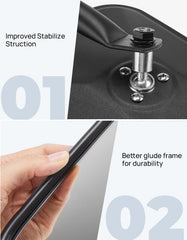 JOYTUTUS mirror bracket installation with locking knob for stable fit