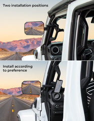 Sturdy iron-frame JOYTUTUS mirrors with powder coating resist corrosion on Gladiator JT