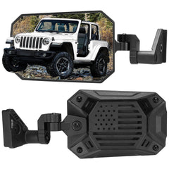 JOYTUTUS mirrors doors-off front view helps drivers spot obstacles during off-road runs