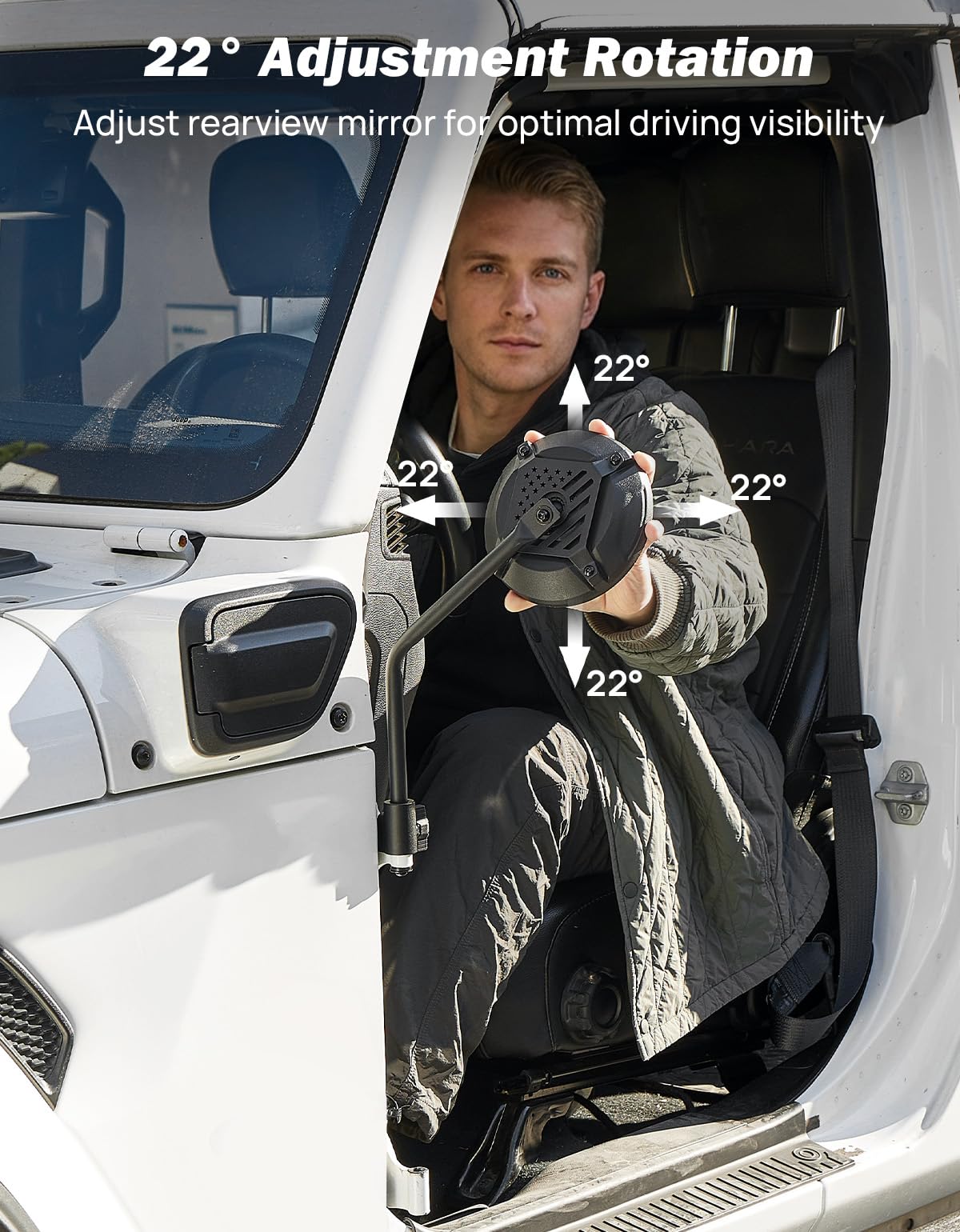JOYTUTUS wide-field mirrors boost highway and off-road visibility