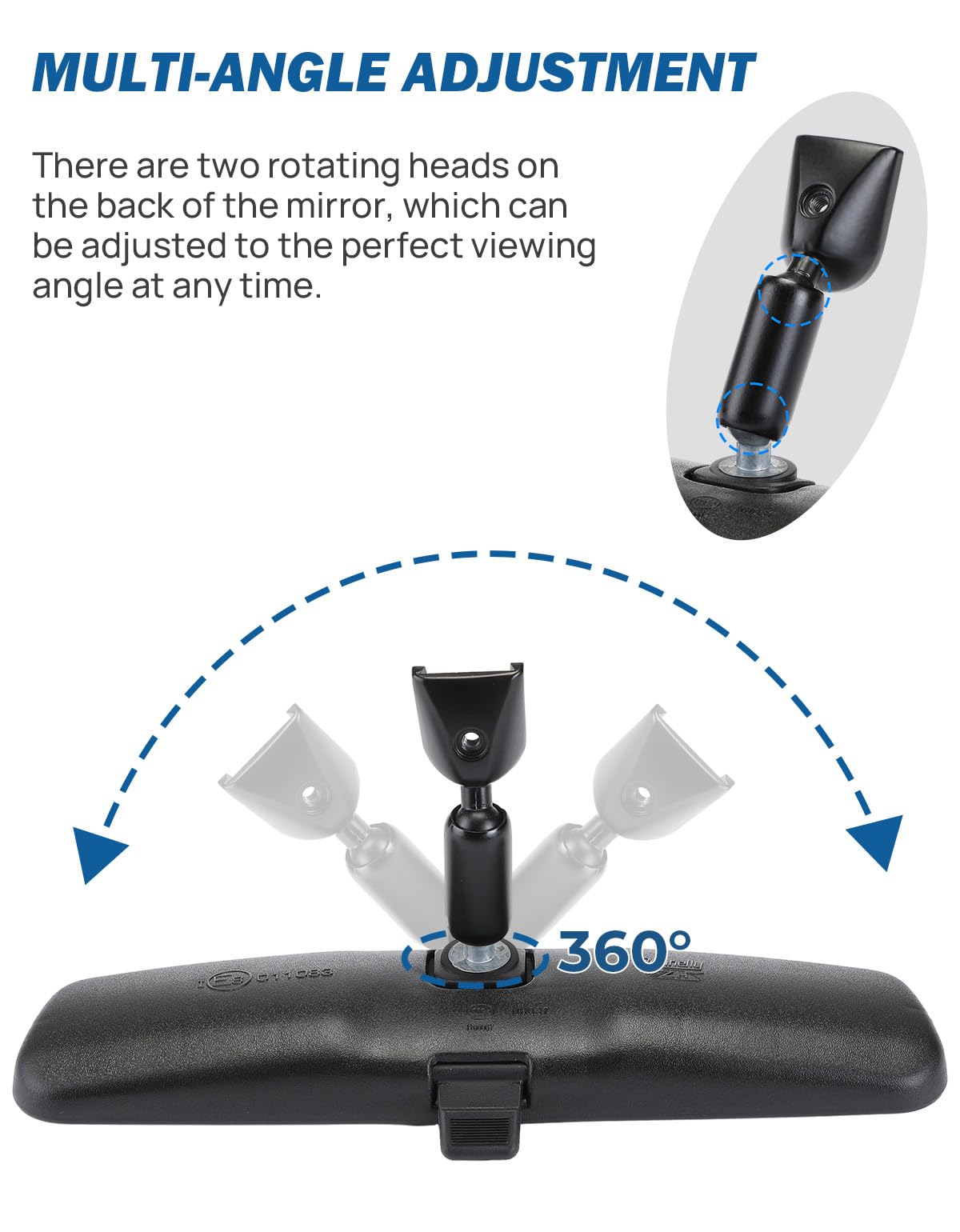 OEM-quality materials ensure durable, clear rear visibility