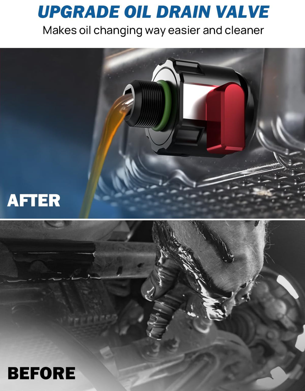 JOYTUTUS magnetic-end plug traps metal particles to protect engine bearings