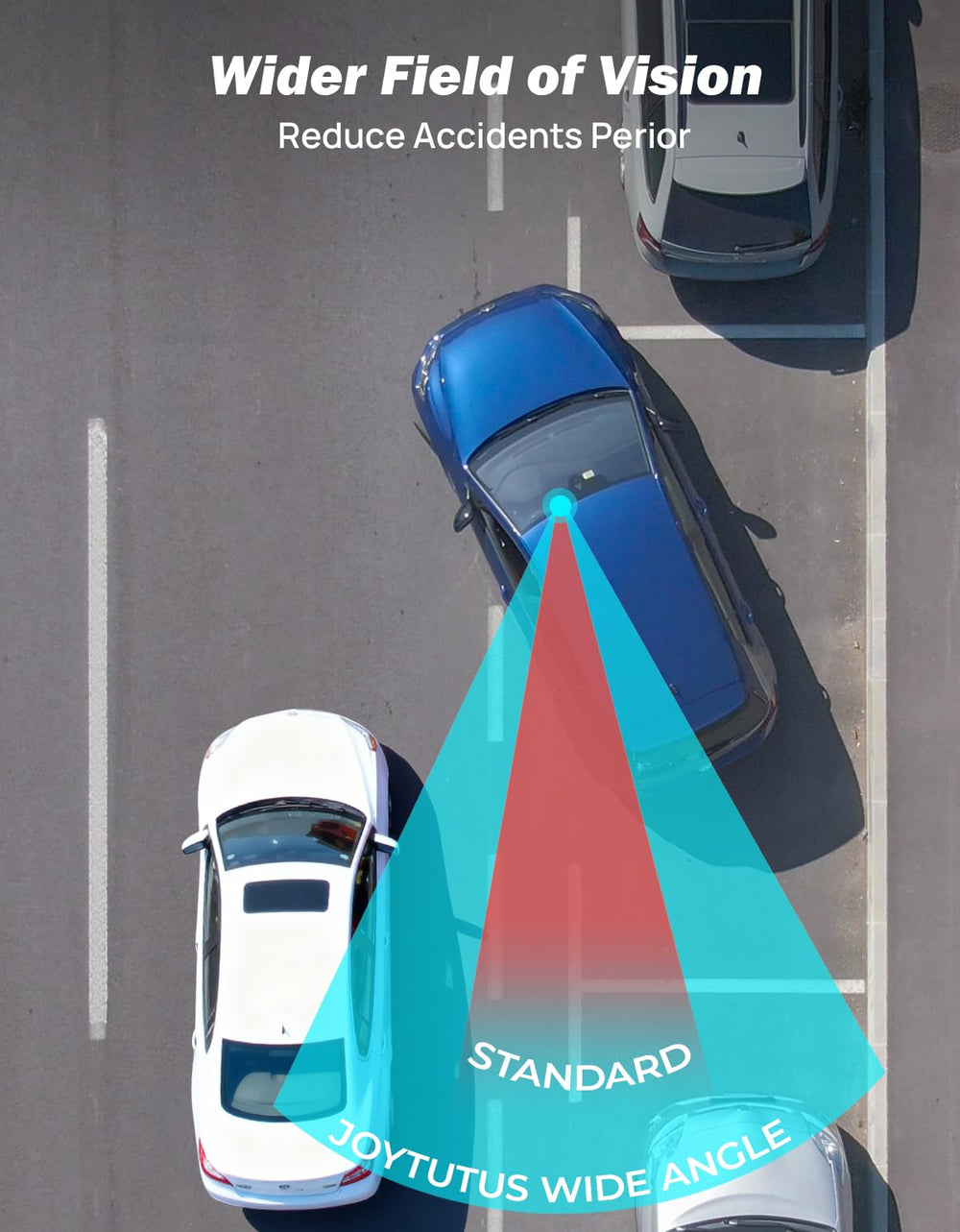 JOYTUTUS panoramic rearview for SUV provides clearer visibility when changing lanes