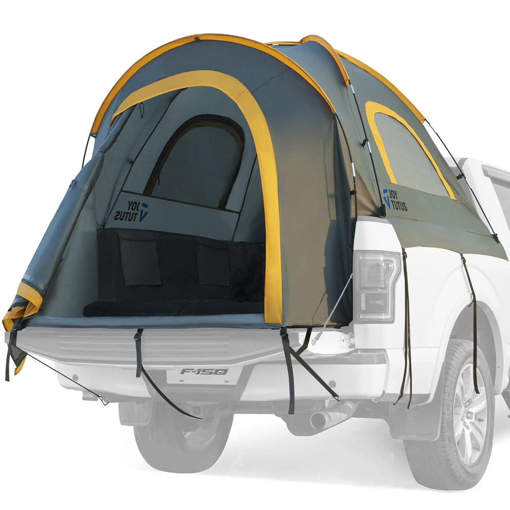 Joytutus pickup tent interior view shows private sleeping space